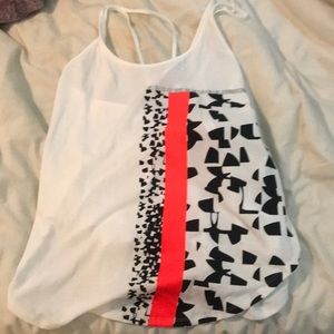 Under amour tank top. Has criss cross backing